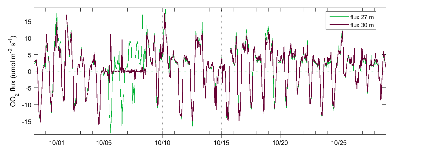 Hyltemossa CO2 flux (30 m system)